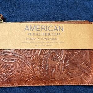 American Leather Co. Brown Wristlet
